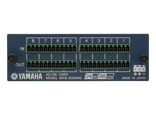 Yamaha MY8-ADDA96 Ekspansjon 8-channel 24-bit/96kHz analog line-level